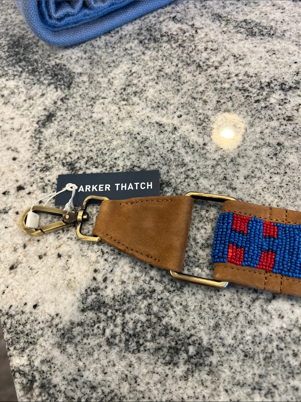 Parker Thatch: Beaded & Suede Crossbody Strap - Geometric NWT! - Picture 3 of 8